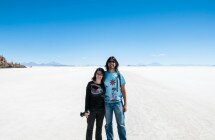 Endless white at the largest salt plane on earth_Salar de Uyuni in Bolivia