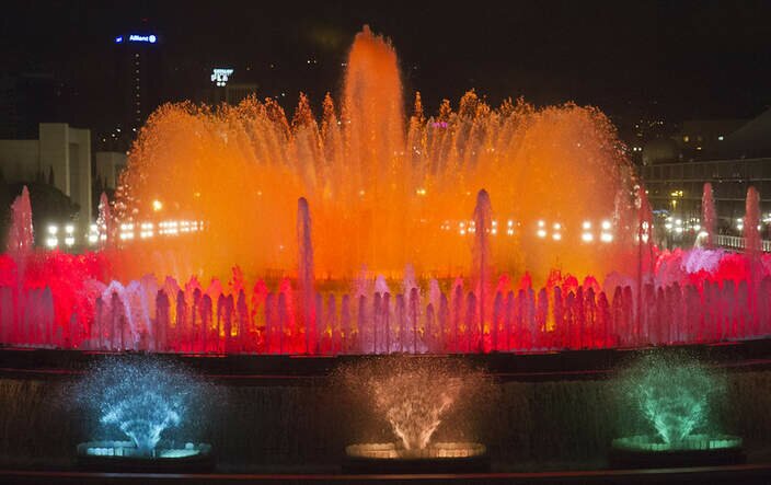 The Light Show of the Magic Fountain Barcelona