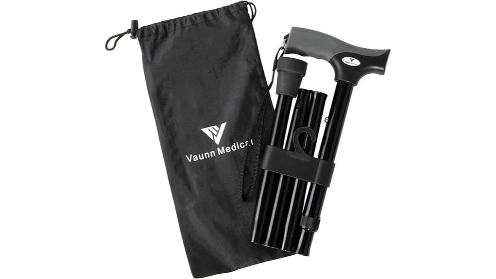 adjustable non slip folding cane