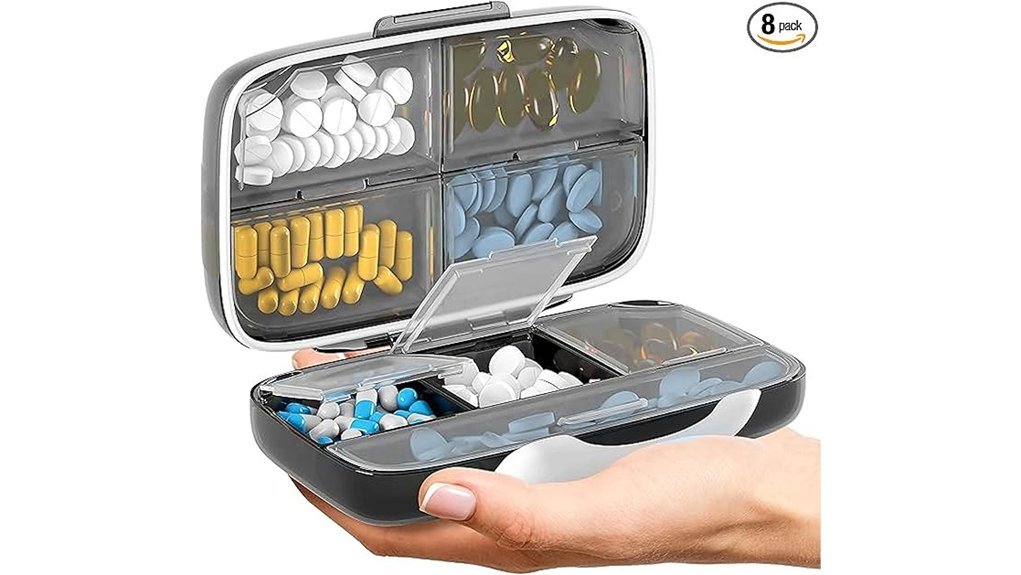 airtight travel medicine organizer