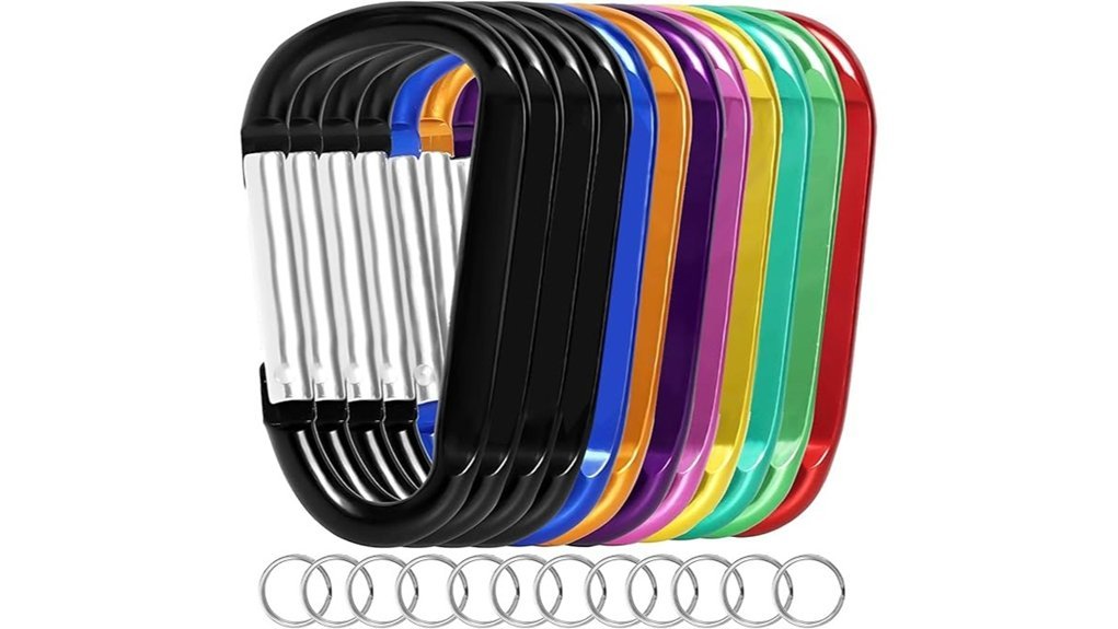 aluminum keychain clip set