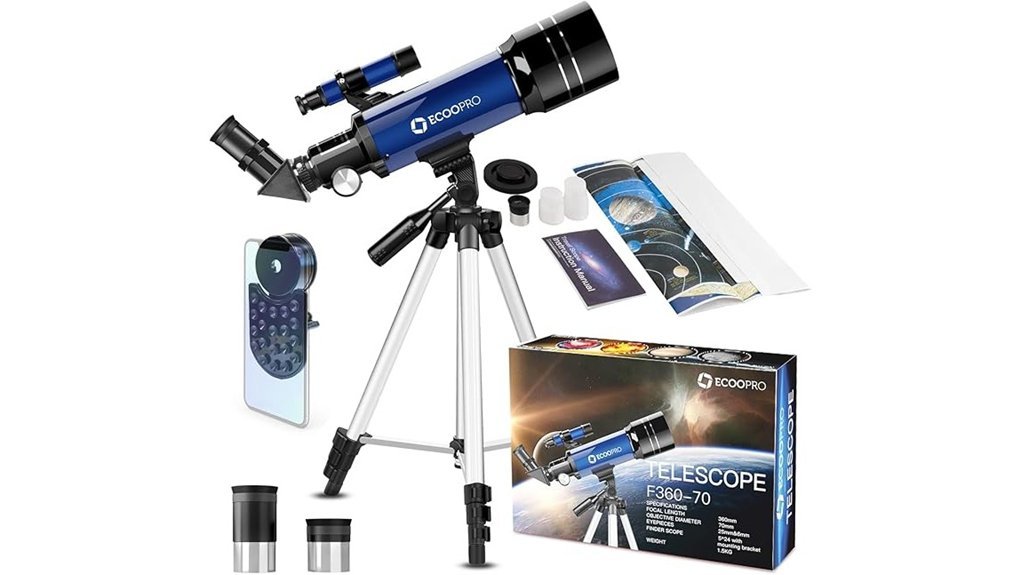beginner telescope with adapter