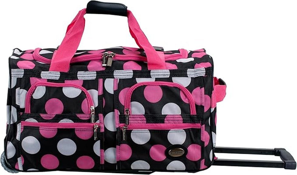 black 22 rolling duffel