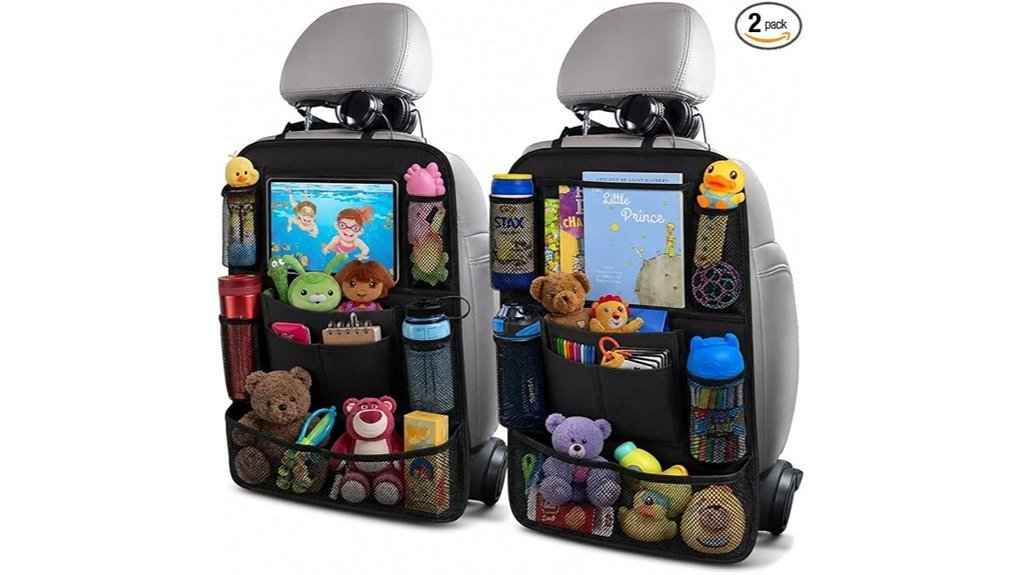 car backseat organizer set