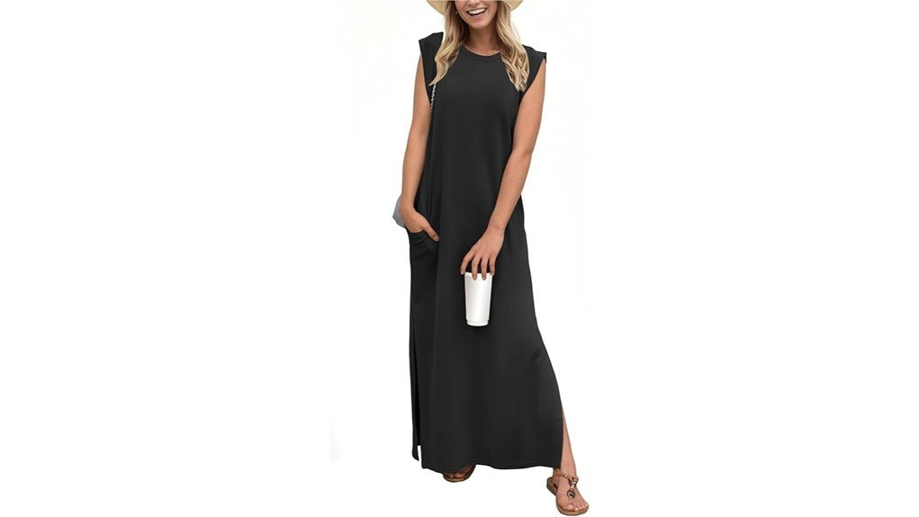 casual maxi dress pockets