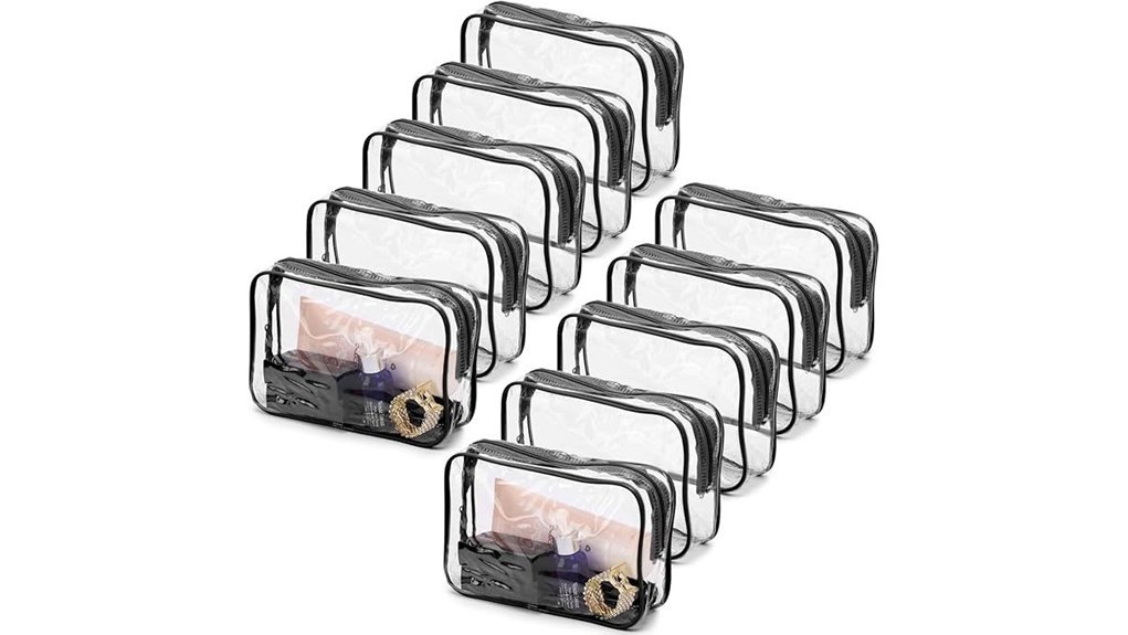 clear waterproof cosmetic bags