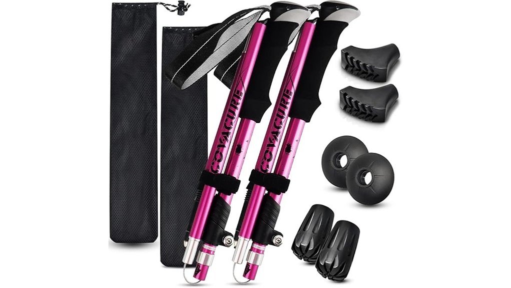 collapsible aluminum hiking poles