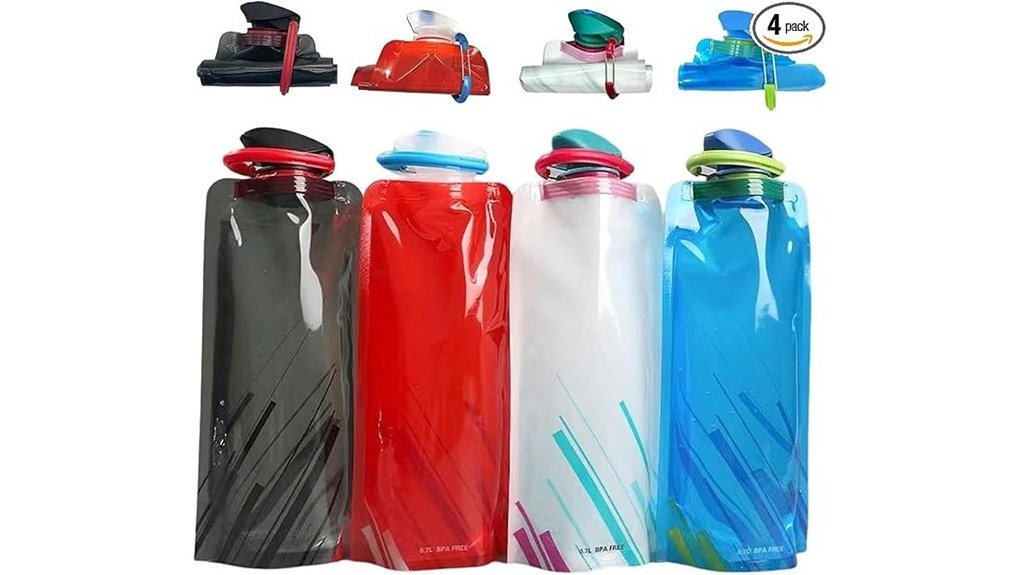 collapsible leakproof silicone bottles