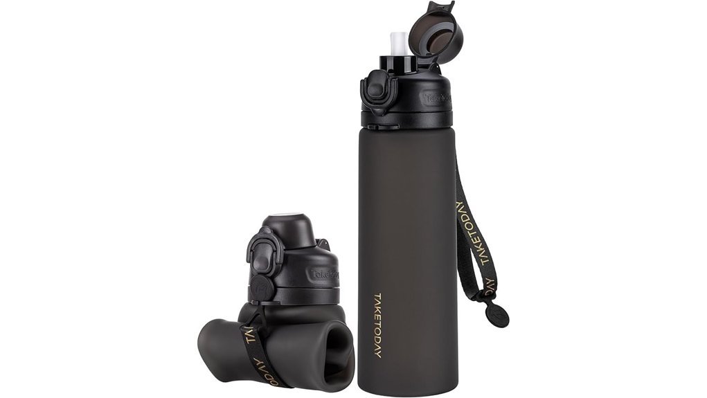 collapsible silicone travel bottle