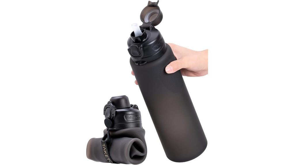 collapsible silicone travel bottle