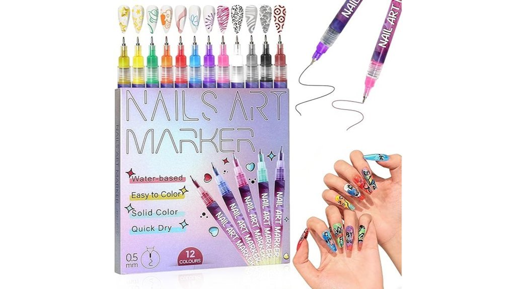 colorful nail art kit