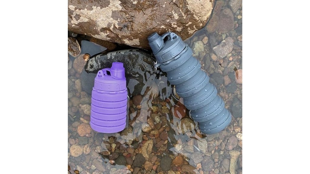 compact collapsible travel bottle