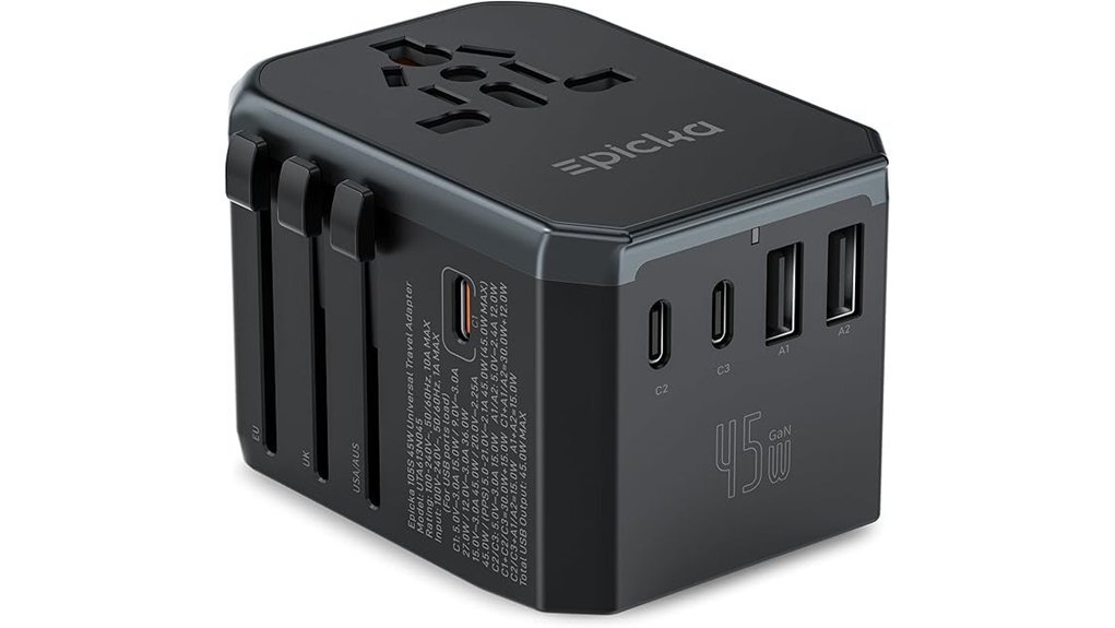 compact gan travel charger