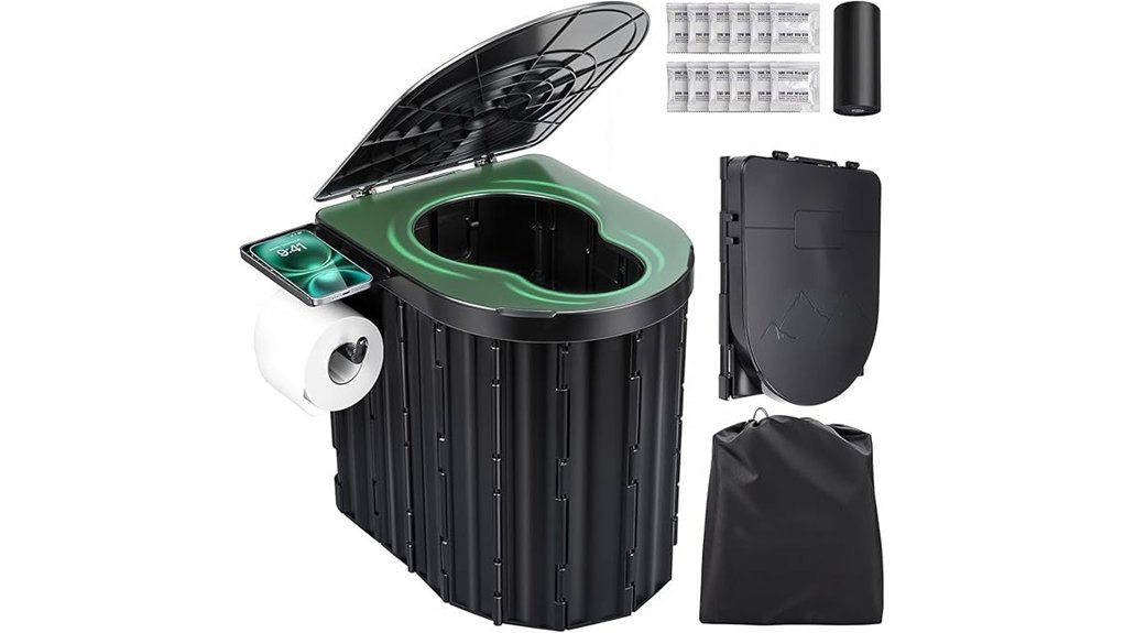 compact outdoor toilet solution