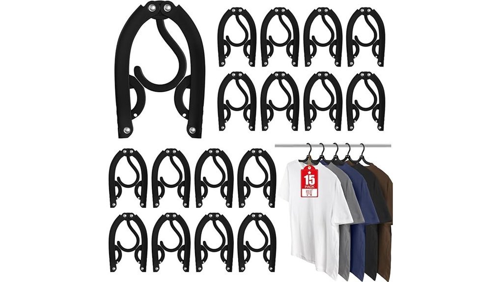 compact travel hanger set