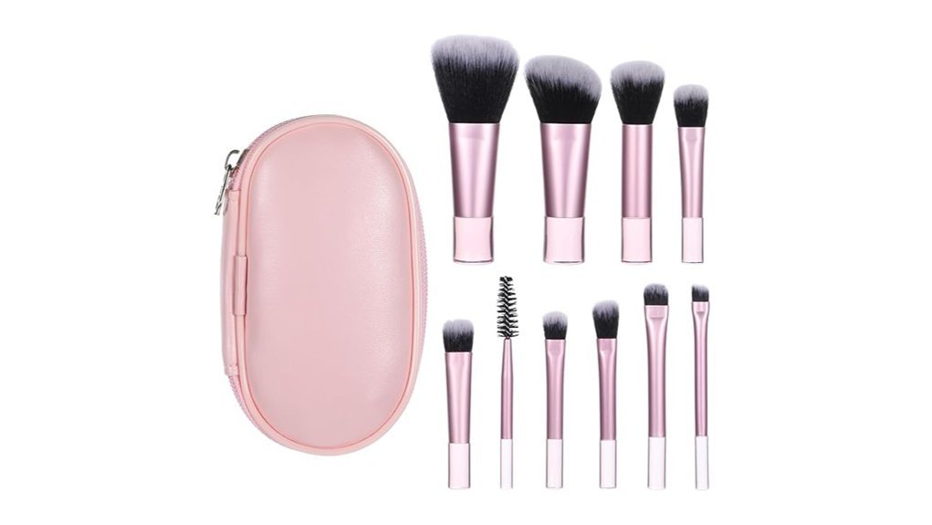 compact travel makeup brushes