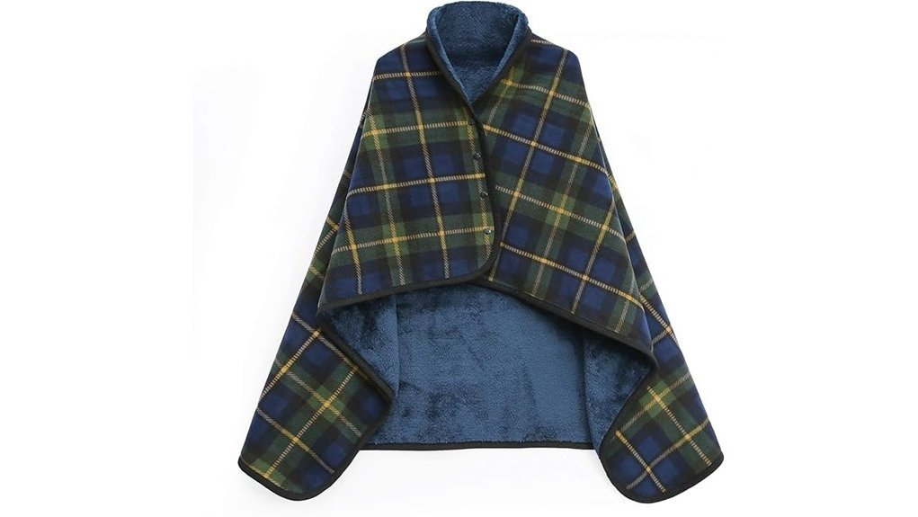 cozy fleece poncho blanket