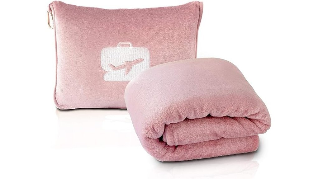 cozy travel blanket set
