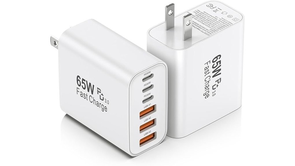 dual 6 port usb c chargers