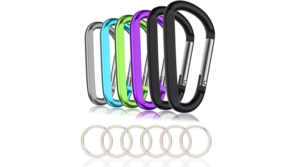 durable aluminum carabiner clip