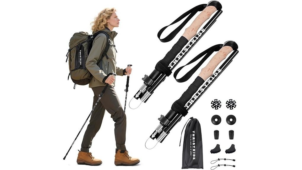 durable collapsible trekking poles