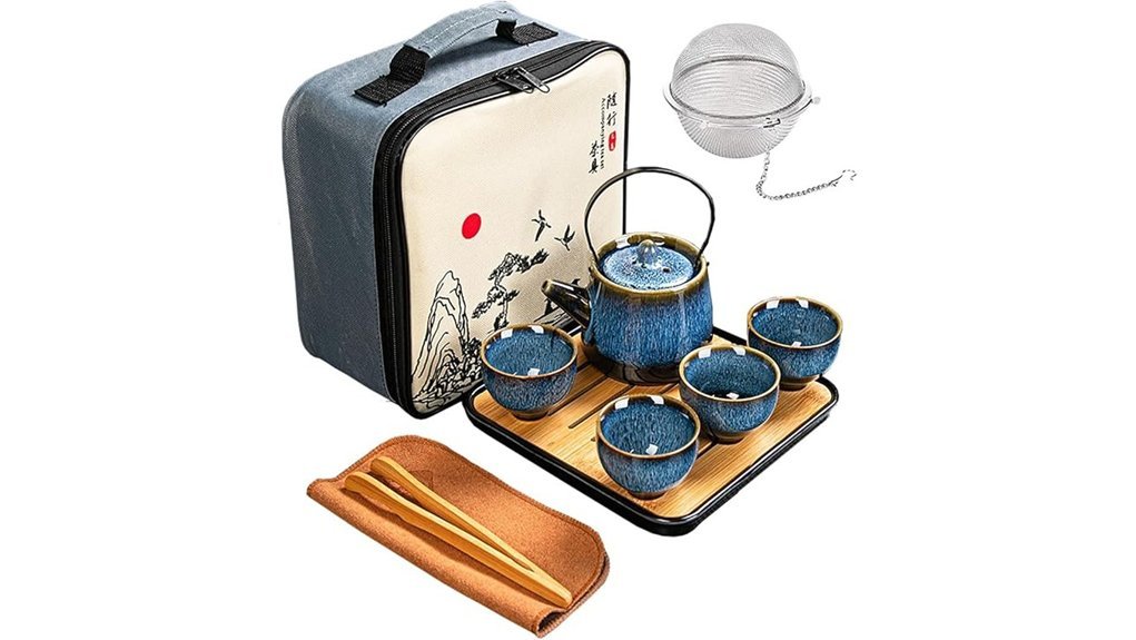elegant porcelain tea set