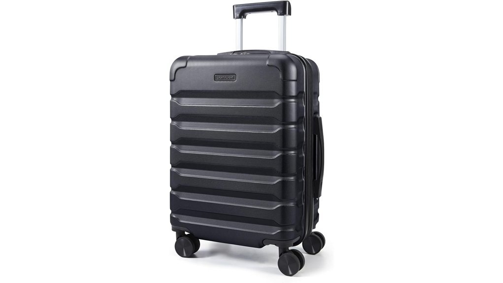 expandable black carry on luggage