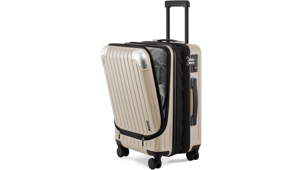 expandable hardside carry on luggage