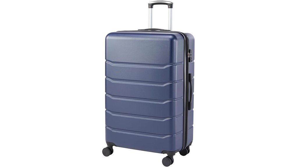 expandable tsa approved suitcase