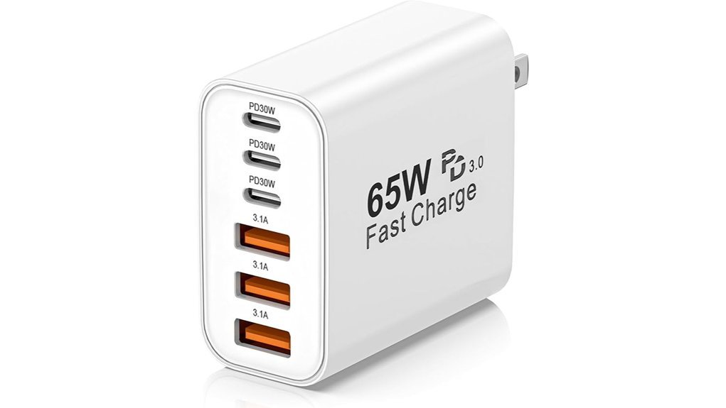 fast 6 port usb charger