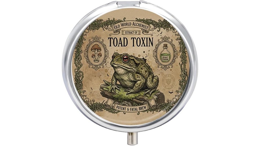 green frog pill organizer