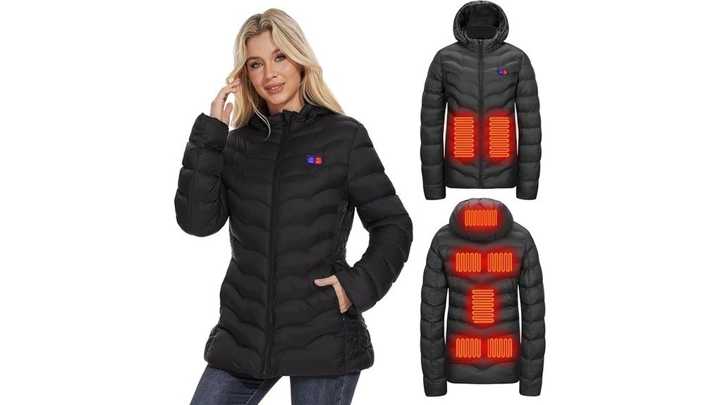 heated women s jacket battery