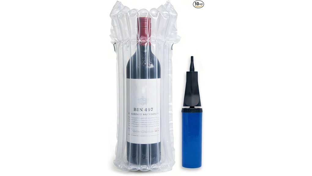 inflatable wine bottle protectors