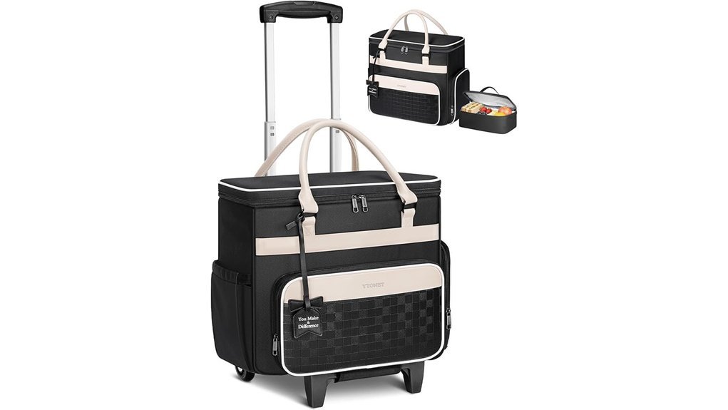 laptop bag with lunch
