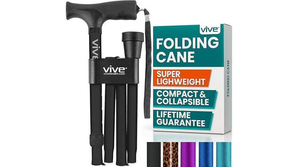 lightweight adjustable folding cane