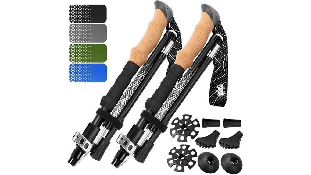 lightweight adjustable hiking poles