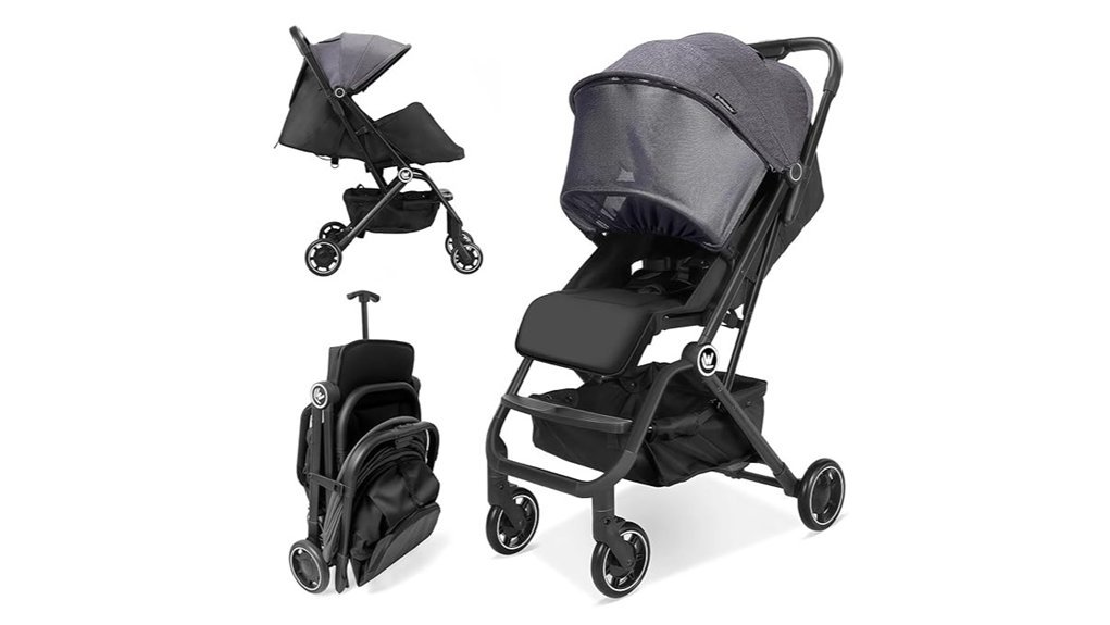 lightweight reclining baby stroller