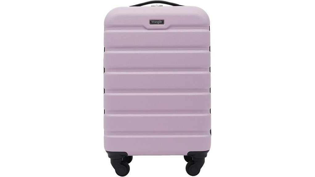 lilac hardside carry on luggage
