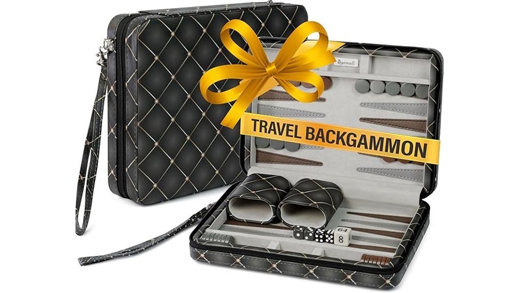 magnetic travel backgammon set
