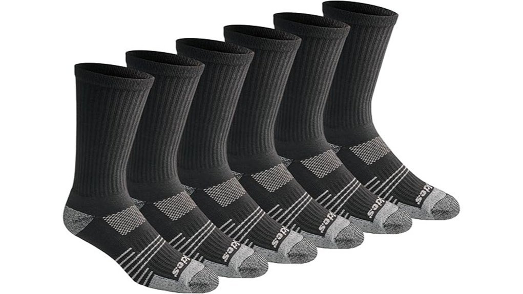 moisture control crew socks