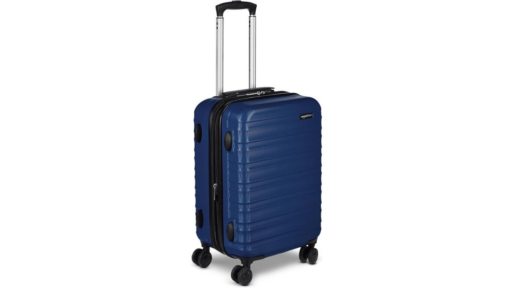 navy expandable carry on luggage
