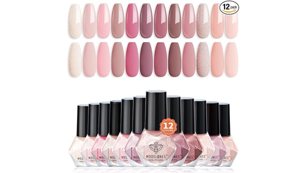 nude pink nail polish
