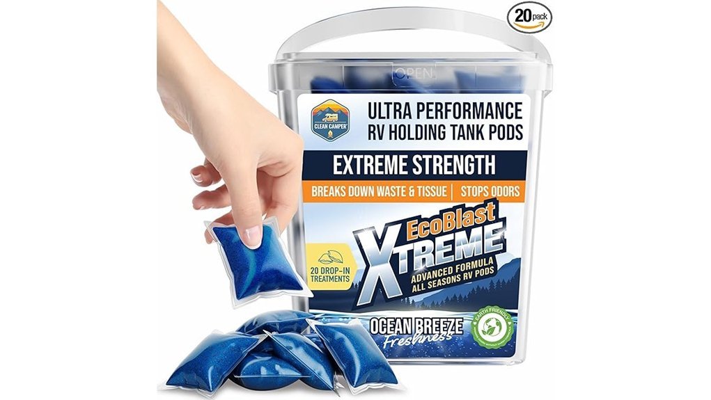 odor control rv tank pods