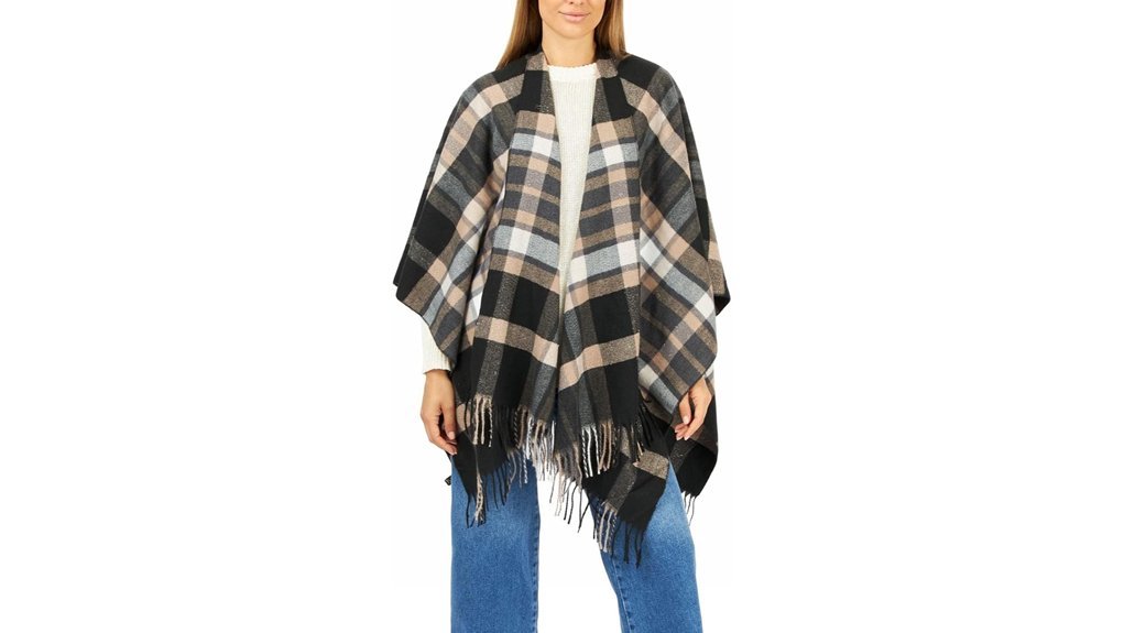 open front poncho cardigan
