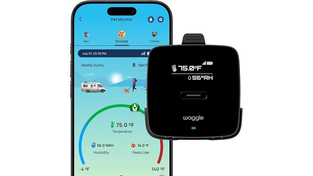 pet temperature alert monitor