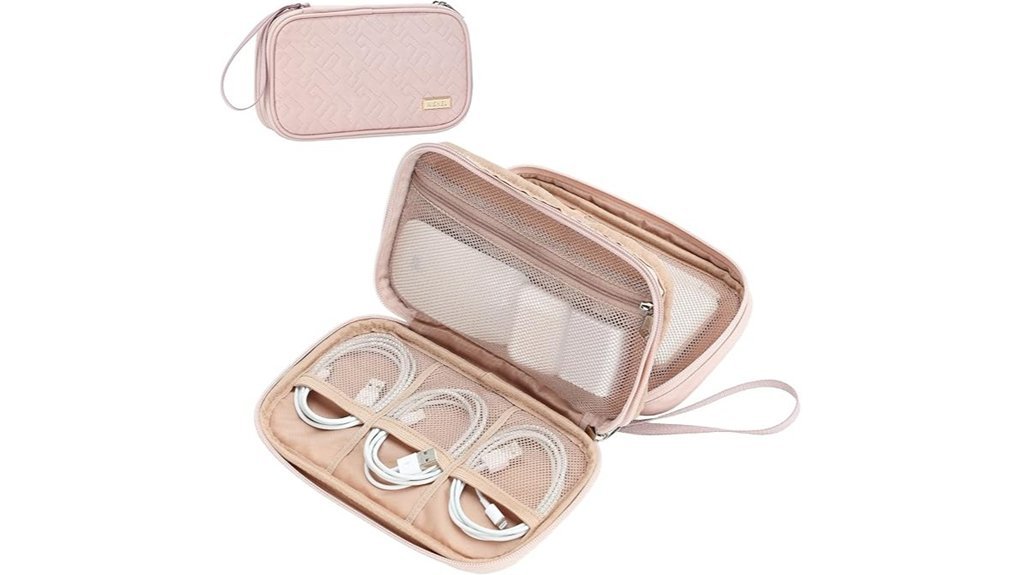 pink double layer organizer