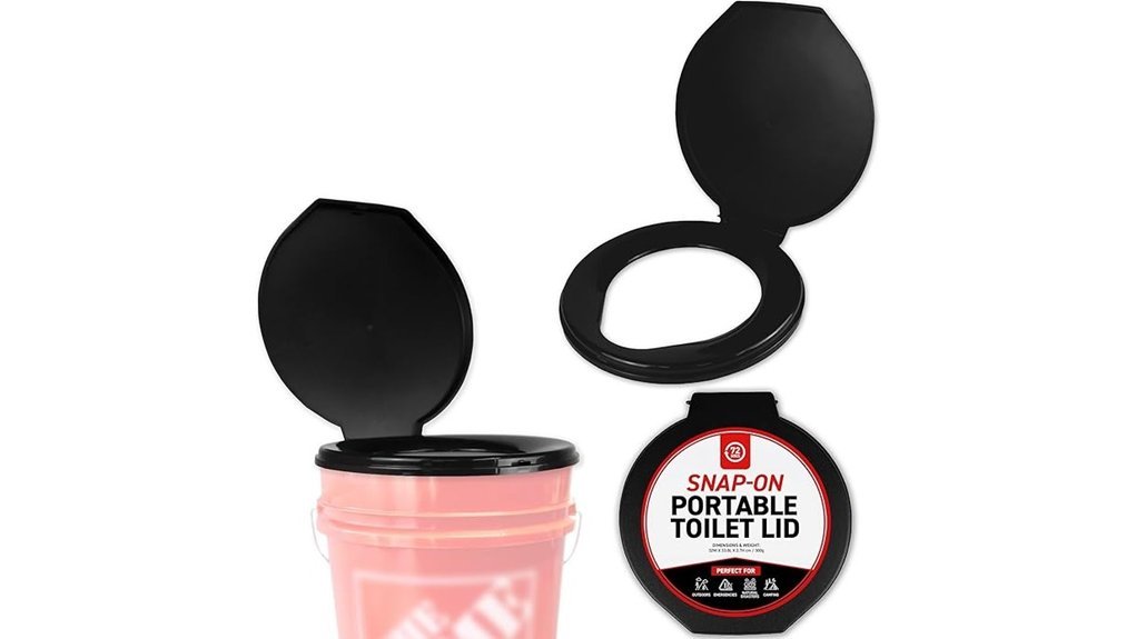 portable bucket toilet seat