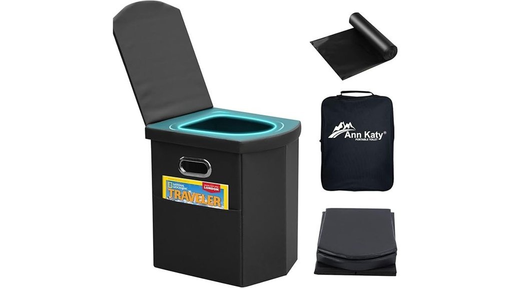 portable camping toilet lid