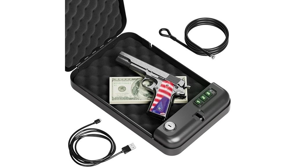 portable electronic pistol safe