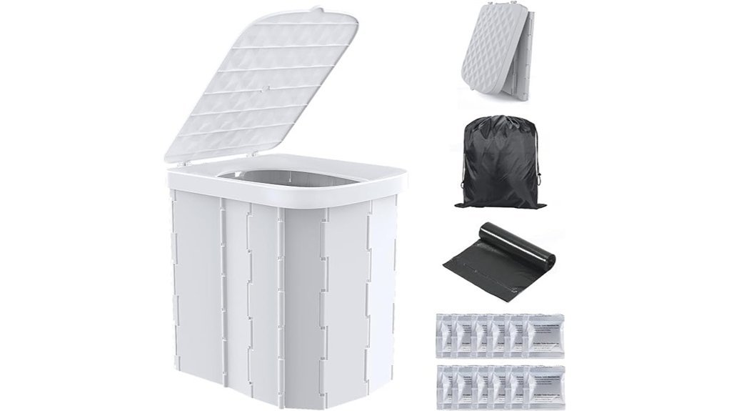 portable folding camping toilet